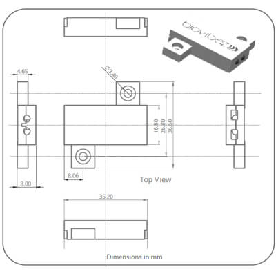 LX-AC-R1A-L4 Dimensions